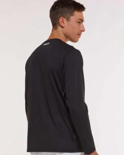DHaRCO Tops*Mens Long Sleeve Tech Tee | Stealth