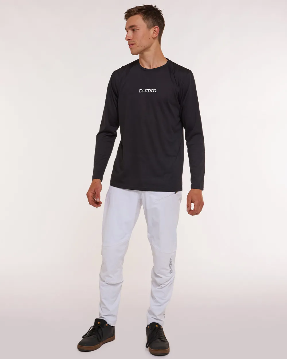 DHaRCO Tops*Mens Long Sleeve Tech Tee | Stealth