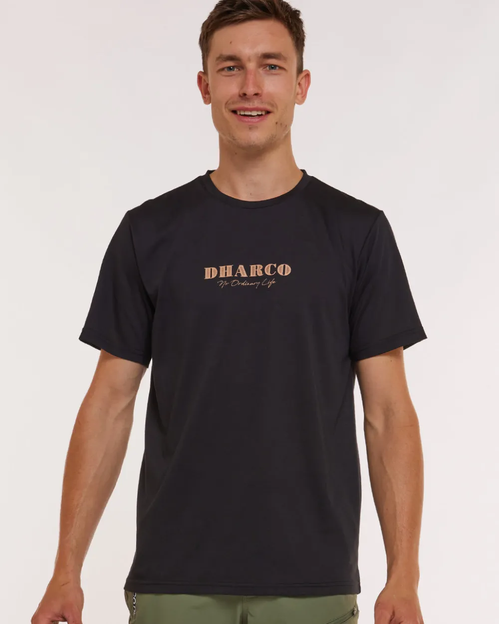 DHaRCO Tops*Mens Short Sleeve Tech Tee | Stealth