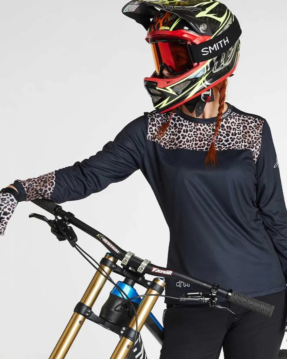 DHaRCO Tops*Womens Gravity Jersey | Leopard