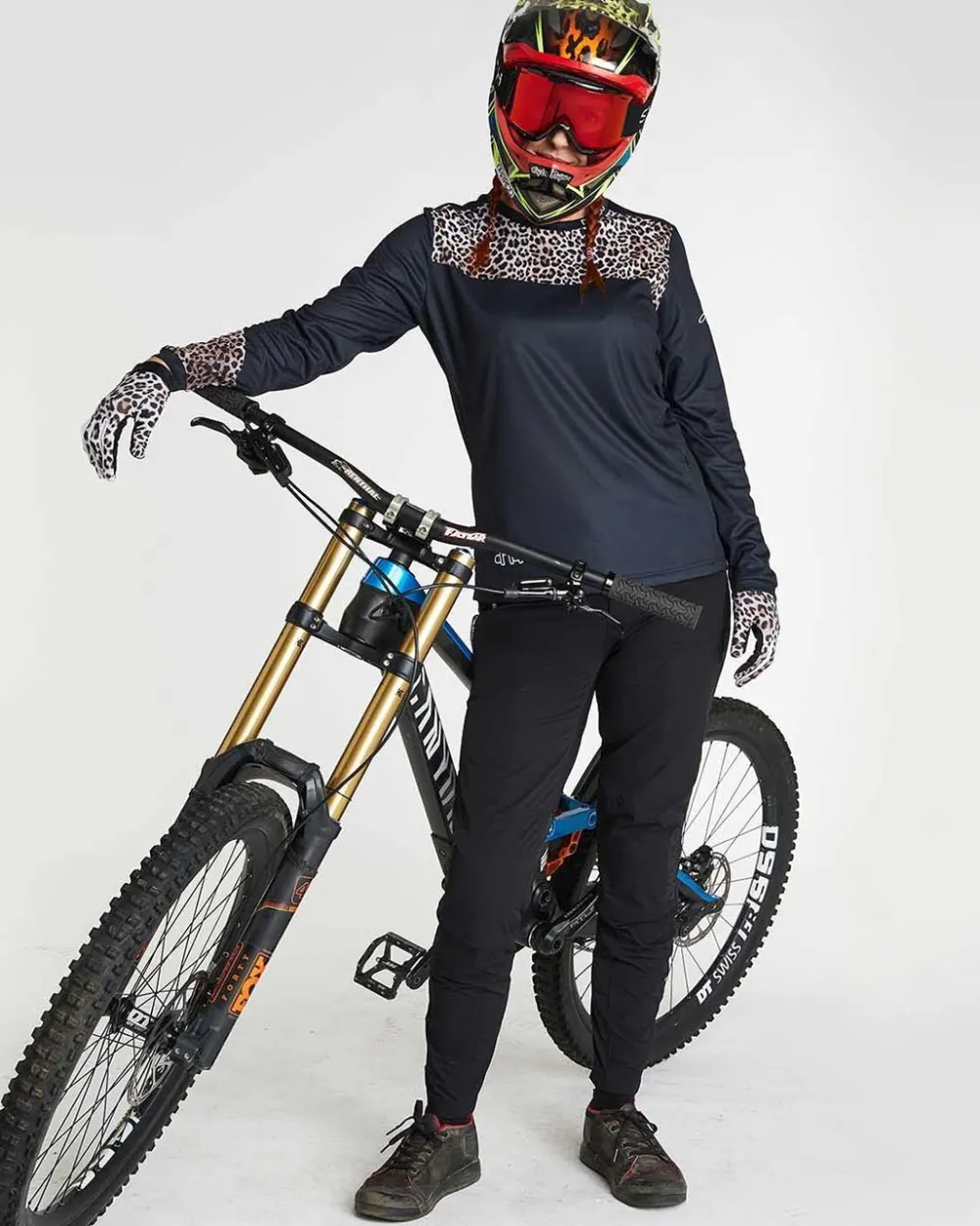 DHaRCO Tops*Womens Gravity Jersey | Leopard