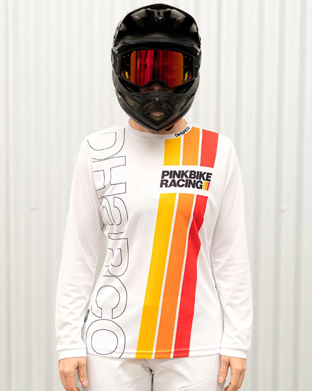 DHaRCO Tops*Womens Gravity Jersey | Pinkbike Team Replica White