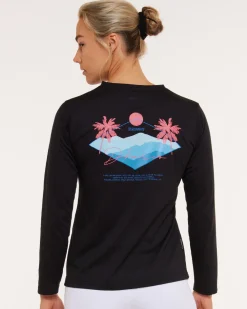 DHaRCO Tops*Womens Long Sleeve Tech Tee | Stealth