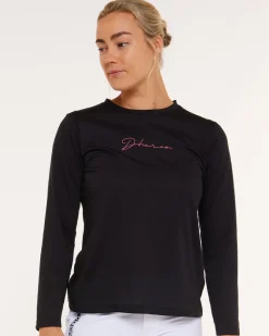 DHaRCO Tops*Womens Long Sleeve Tech Tee | Stealth