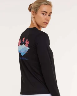 DHaRCO Tops*Womens Long Sleeve Tech Tee | Stealth