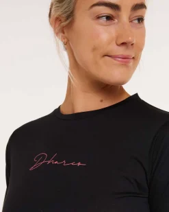 DHaRCO Tops*Womens Long Sleeve Tech Tee | Stealth