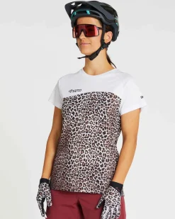 DHaRCO Tops*Womens Short Sleeve Jersey | Leopard