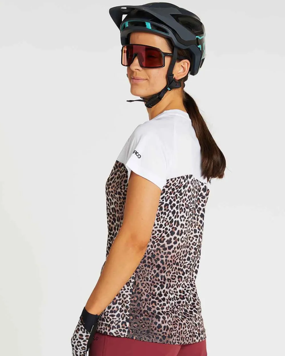 DHaRCO Tops*Womens Short Sleeve Jersey | Leopard