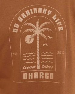 DHaRCO Tops*Womens Short Sleeve Tech Tee | Caramel