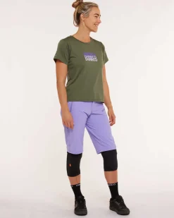 DHaRCO Tops*Womens Short Sleeve Tech Tee | Garigal Green