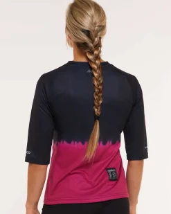 DHaRCO Tops*Womens 3/4 Sleeve Jersey | Cherry Dip