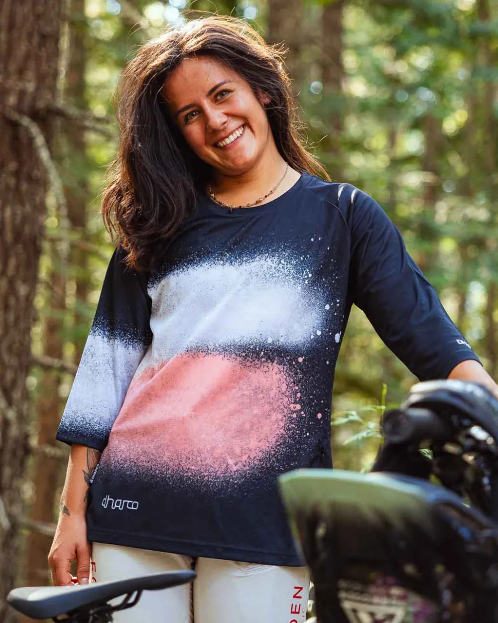 DHaRCO Tops*Womens 3/4 Sleeve Jersey | Cosmic