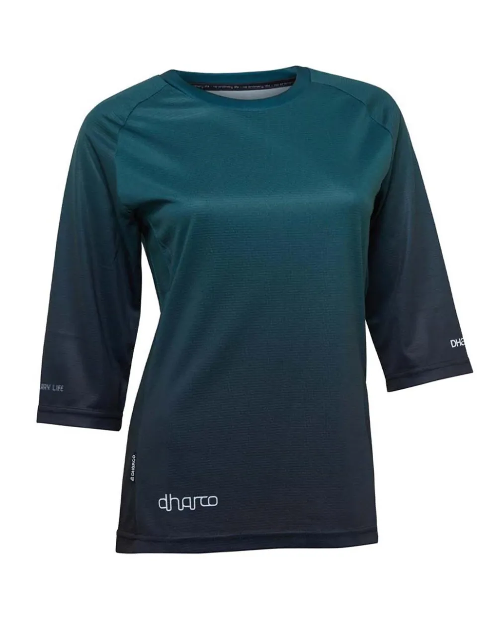 DHaRCO Tops*Womens 3/4 Sleeve Jersey | Forest Fade