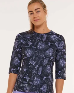 DHaRCO Tops*Womens 3/4 Sleeve Jersey | Purple Fraser