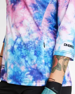 DHaRCO Tops*Womens 3/4 Sleeve Jersey | Tie Dye