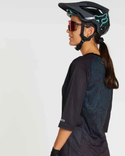 DHaRCO Tops*Womens 3/4 Sleeve Jersey | Tropical Fade