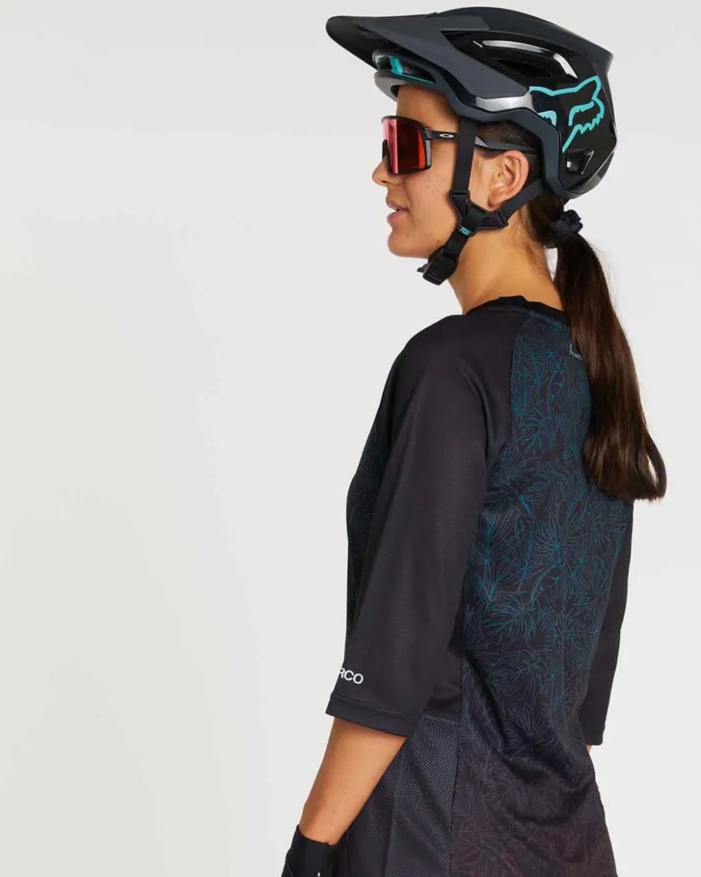 DHaRCO Tops*Womens 3/4 Sleeve Jersey | Tropical Fade