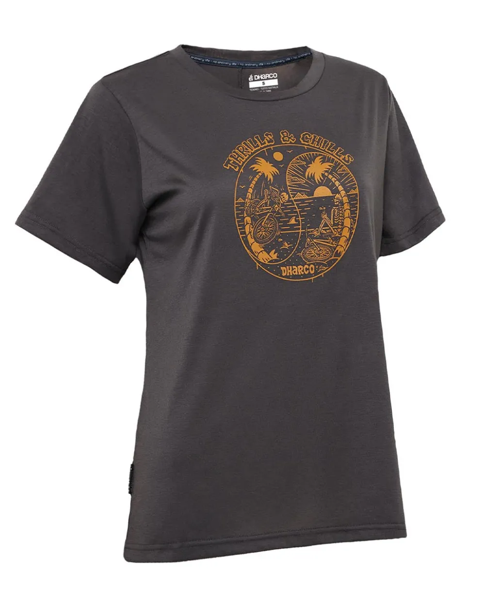 DHaRCO Tops*Womens Tech Tee | Thrills & Chills
