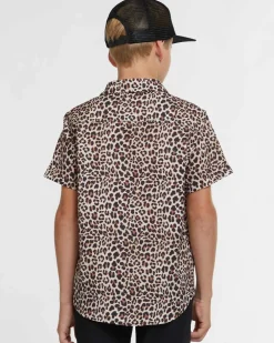 DHaRCO Tops*Youth Tech Party Shirt | Leopard