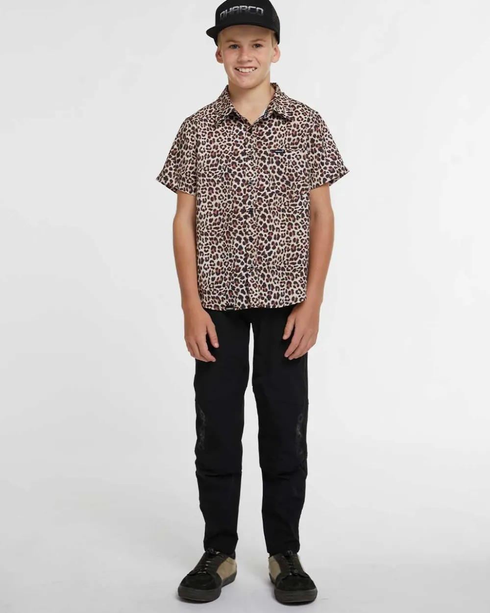 DHaRCO Tops*Youth Tech Party Shirt | Leopard